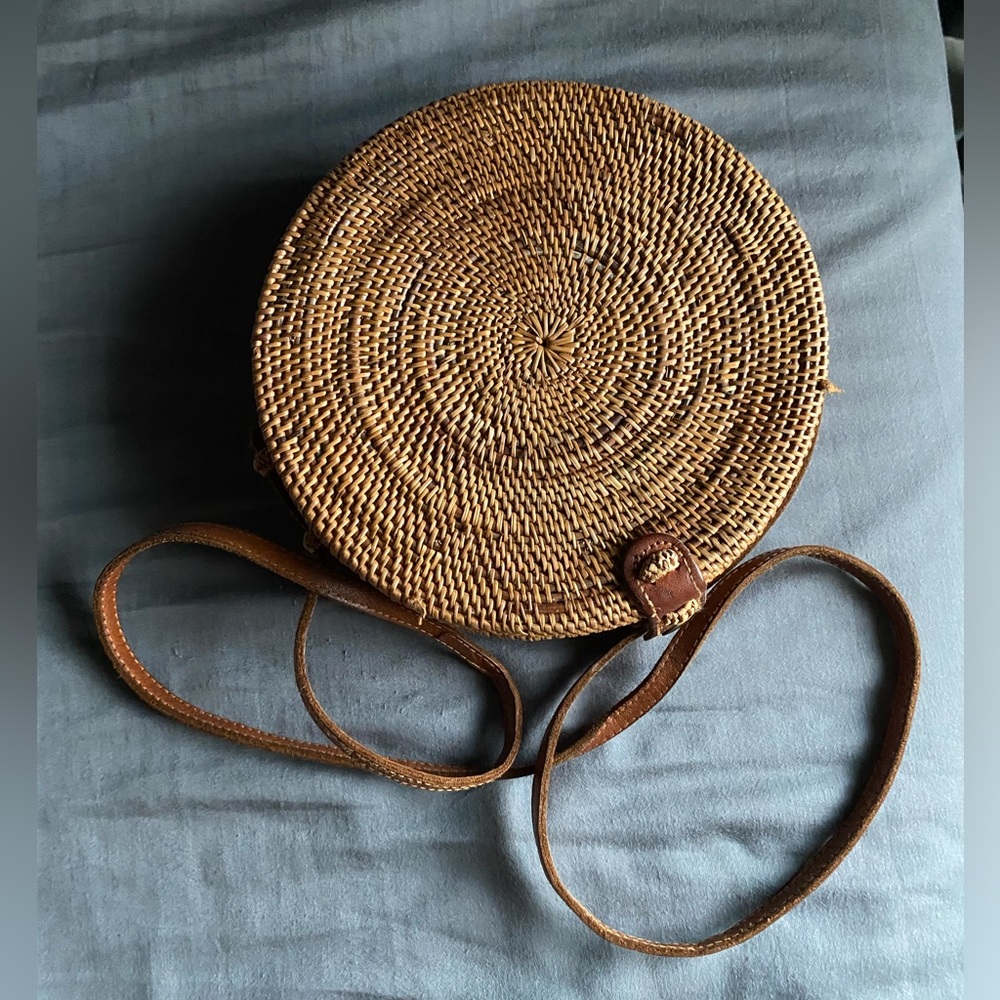 2 for $5 Boho round woven purse